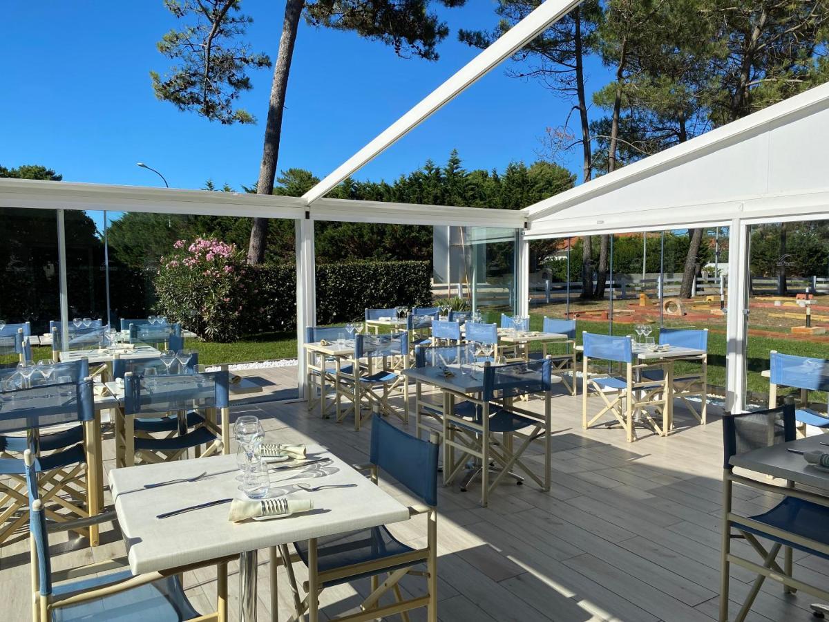 Les Vagues Hotel Restaurant บิสการ์รอส-ปลาจ ภายนอก รูปภาพ